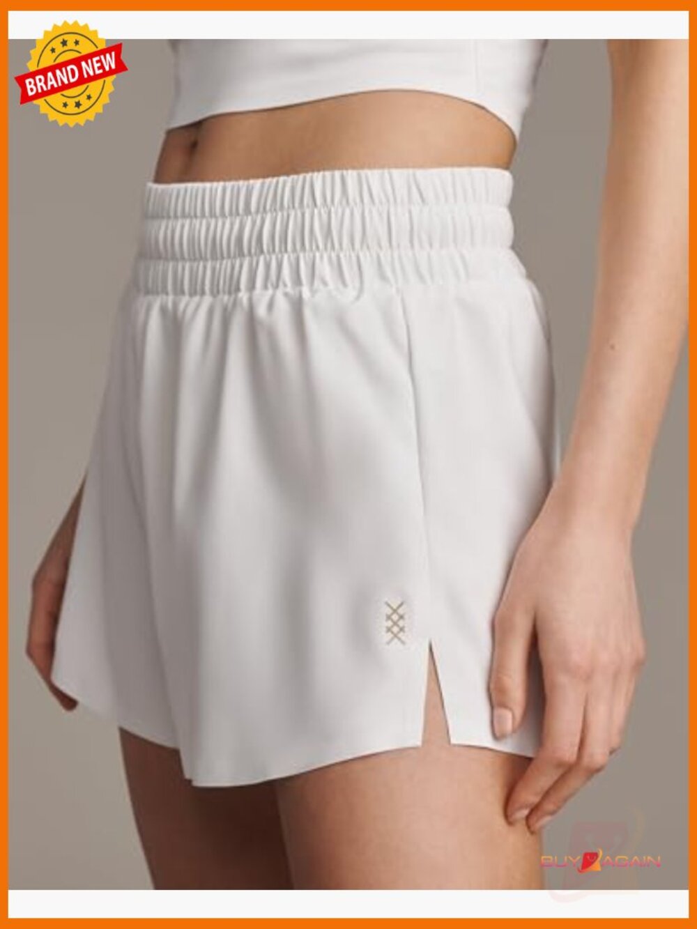 2.5" Women's Athletic Shorts with Liner, Mid Rise, Regular Fit, Running Shorts - Picture 2 of 6